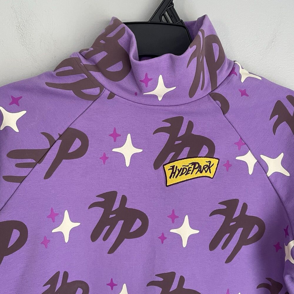 New Hyde Park Crop Top Size XXL Purple Festival Streetwear Grunge STRETCH